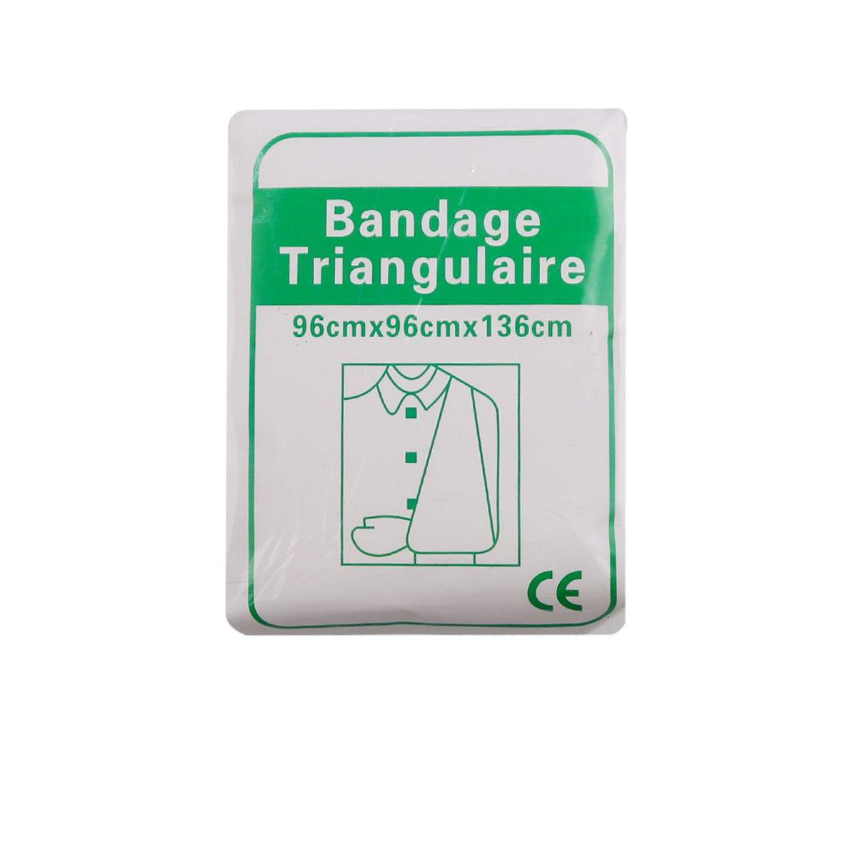 Triangelbandage, vanligt bandage