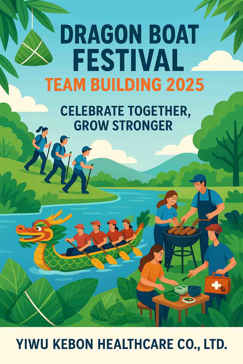 Firar Dragon Boat Festival tillsammans - Teambyggnad med enhet och vitalitet på Kebon Healthcare