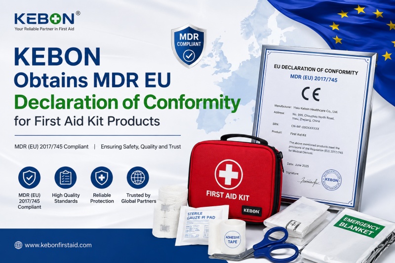 KEBON First Aid Kits får EU MDR-deklaration om överensstämmelse
