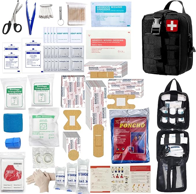 Tactical MOLLE Survival First Aid Kit för nöd- och utomhusbruk
